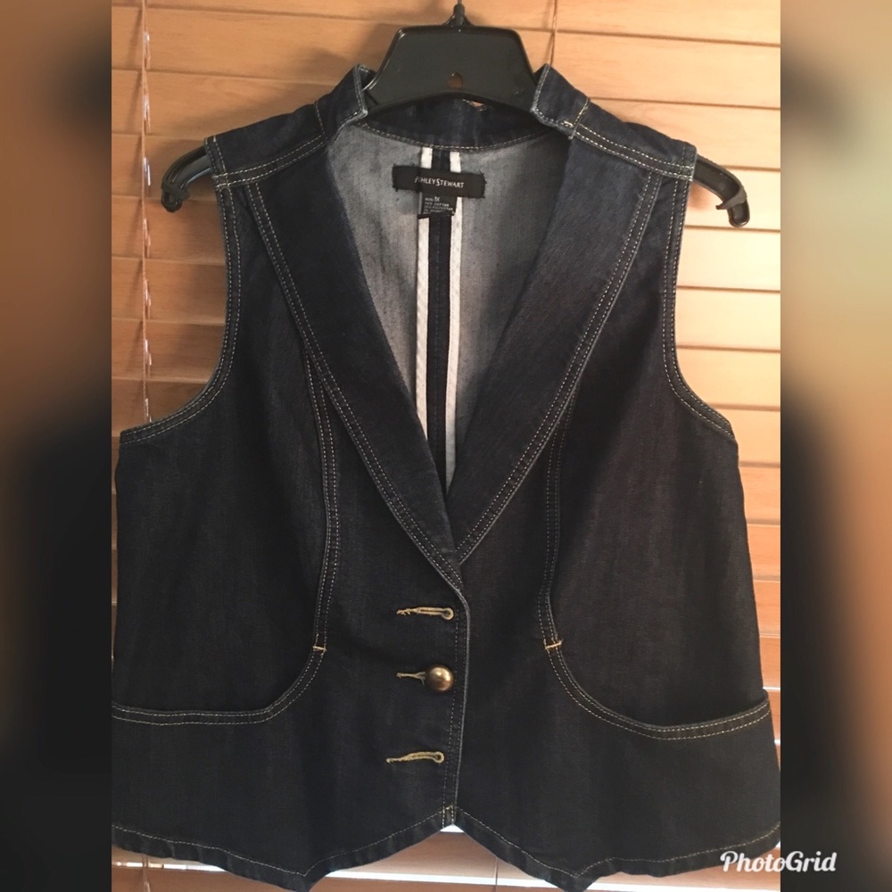 Ashley Stewart Denim Vest